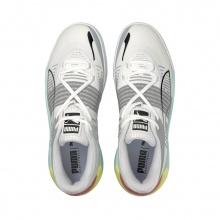 Puma Fusion Nitro white/light blue Indoor Court Shoes Men